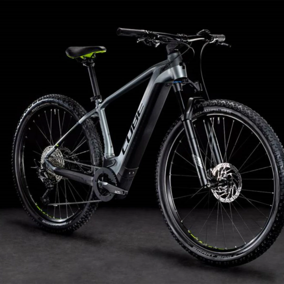 Cube Reaction Hybrid Pro Electric Mountain Bike Flash Grey 'n' Green 625Wh Battery (2022) Bikes 2 Cube Reaction Hybrid Pro Electric Mountain Bike Flash Grey 'n' Green 625Wh Battery (2022) Bikes