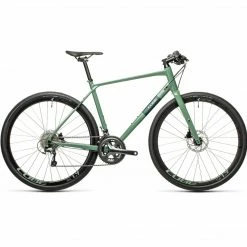 Bikes Cube SL Road Pro Commuter/Trekking Bike Grey Green 'n' Green (2021)
