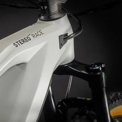 Cube Stereo Hybrid 140 HPC Race Electric Mountain Bike 625wh Battery Grey 'n' Yellow (2021)