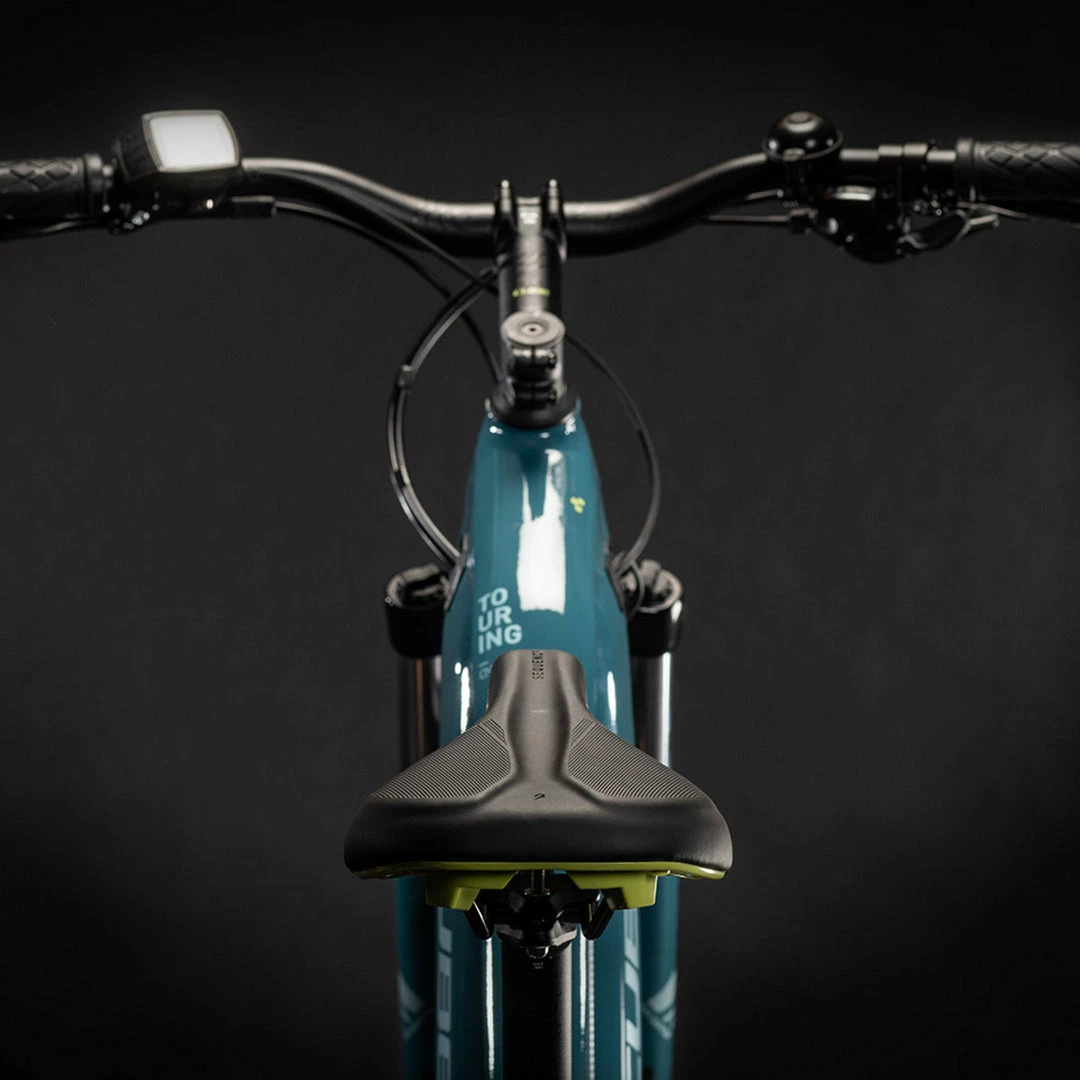 Cube Touring Hybrid One Easy Entry Electric Bike 500wh Battery Blue 'n' Green (2021) Bikes 2 Cube Touring Hybrid One Easy Entry Electric Bike 500wh Battery Blue 'n' Green (2021) Bikes