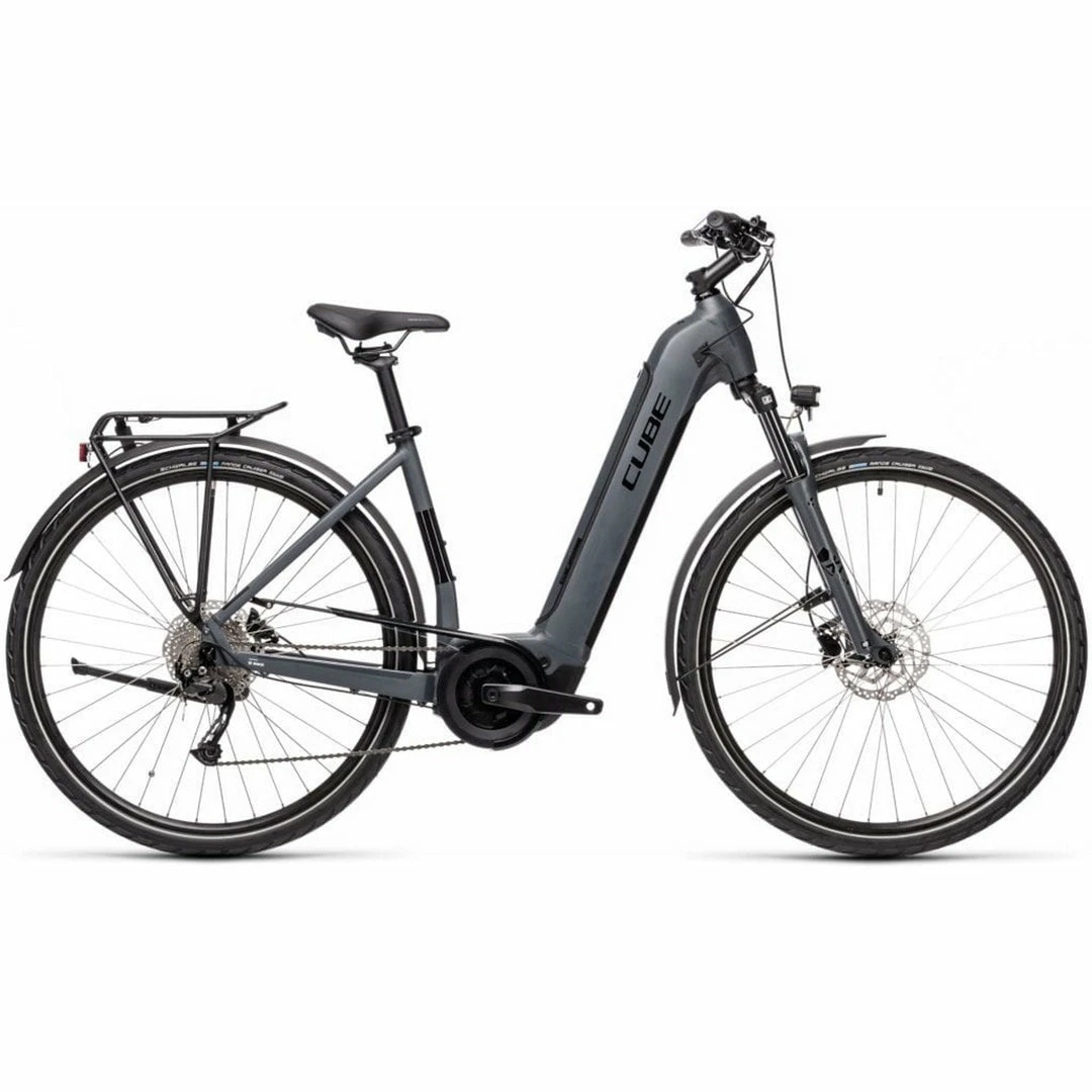 Cube Touring Hybrid One Easy Entry Electric Bike 500wh Battery Grey 'n' Black (2021) Bikes 1 Cube Touring Hybrid One Easy Entry Electric Bike 500wh Battery Grey 'n' Black (2021) Bikes