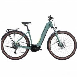 Cube Touring Hybrid One 500 Electric Bike Easy Entry Green 'n' Sharp Green 504Wh Battery (2022) Bikes