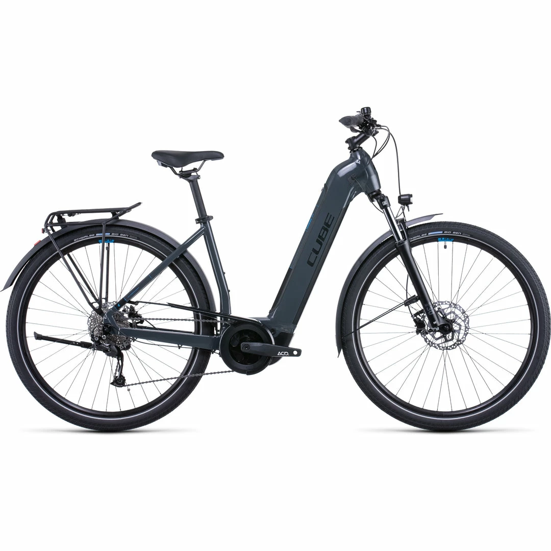 Bikes Cube Touring Hybrid One 500 Electric Bike Easy Entry Grey 'n' Blue (2022) 1 Bikes Cube Touring Hybrid One 500 Electric Bike Easy Entry Grey 'n' Blue (2022)