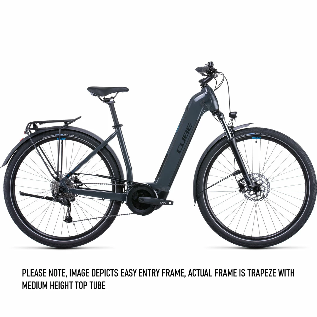 Bikes Cube Touring Hybrid One 500 Electric Bike Trapeze Grey 'n' Blue (2022) 1 Bikes Cube Touring Hybrid One 500 Electric Bike Trapeze Grey 'n' Blue (2022)