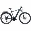 Bikes Cube Touring Hybrid One 500 Electric Bike Grey 'n' Blue 504Wh Battery (2022)