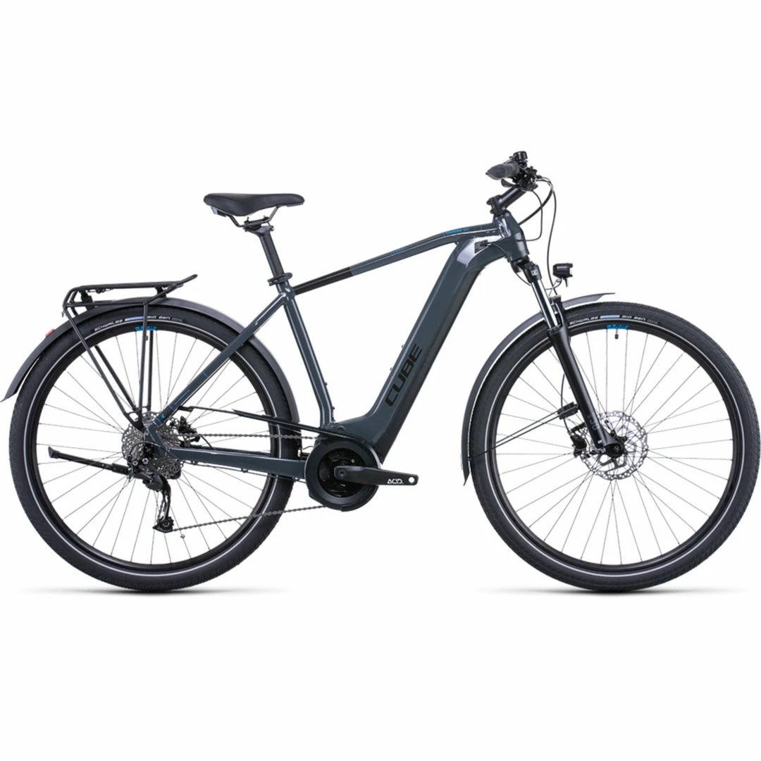 Bikes Cube Touring Hybrid One 500 Electric Bike Grey 'n' Blue 504Wh Battery (2022) 1 Bikes Cube Touring Hybrid One 500 Electric Bike Grey 'n' Blue 504Wh Battery (2022)