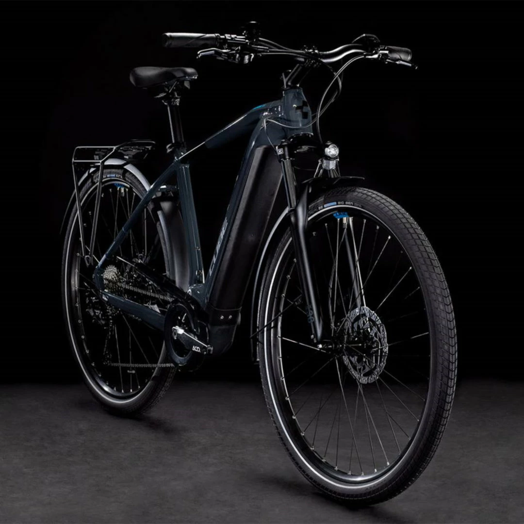 Bikes Cube Touring Hybrid One 500 Electric Bike Grey 'n' Blue 504Wh Battery (2022) 3 Bikes Cube Touring Hybrid One 500 Electric Bike Grey 'n' Blue 504Wh Battery (2022)
