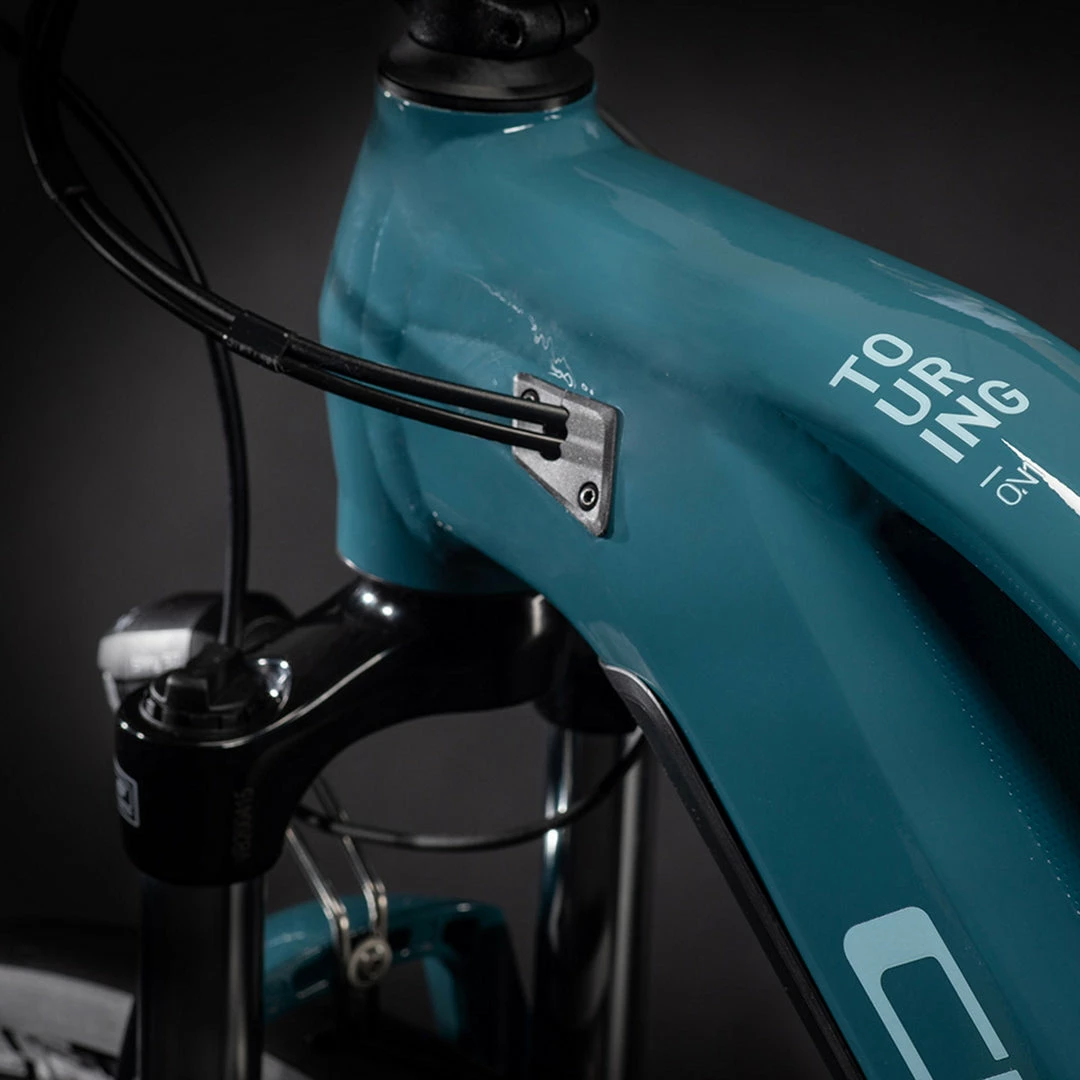 Bikes Cube Touring Hybrid One Trapeze Electric Bike 500wh Battery Blue 'n' Green (2021) 4 Bikes Cube Touring Hybrid One Trapeze Electric Bike 500wh Battery Blue 'n' Green (2021)