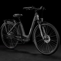 Cube Town Sport Hybrid One Easy Entry Electric Bike 400wh Battery Iridium 'n' Grey (2021)