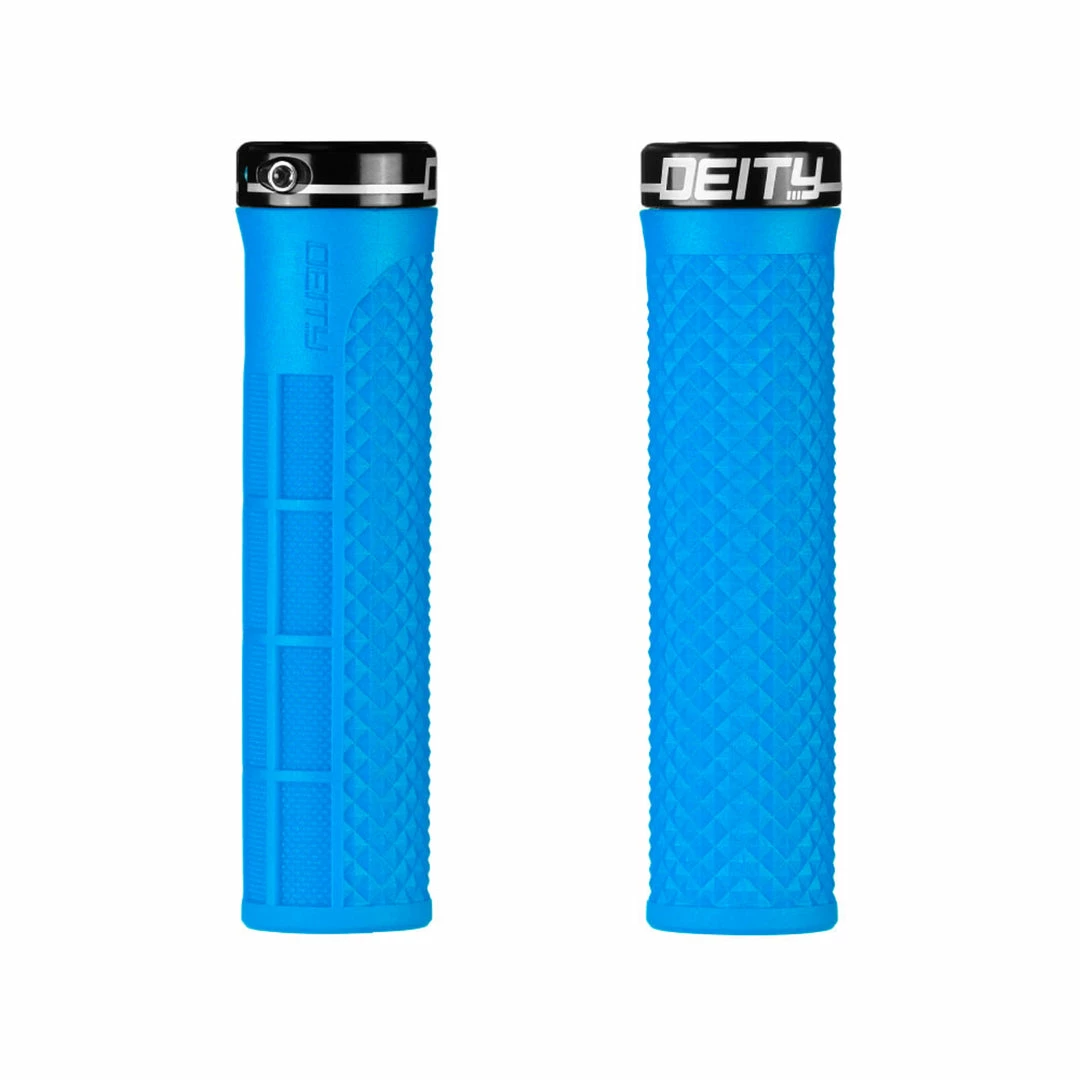 Parts & Maintenance Deity Lockjaw Grips Blue With Black Clamp 1 Parts & Maintenance Deity Lockjaw Grips Blue With Black Clamp