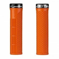 Deity Lockjaw Grips Orange With Black Clamp Parts & Maintenance