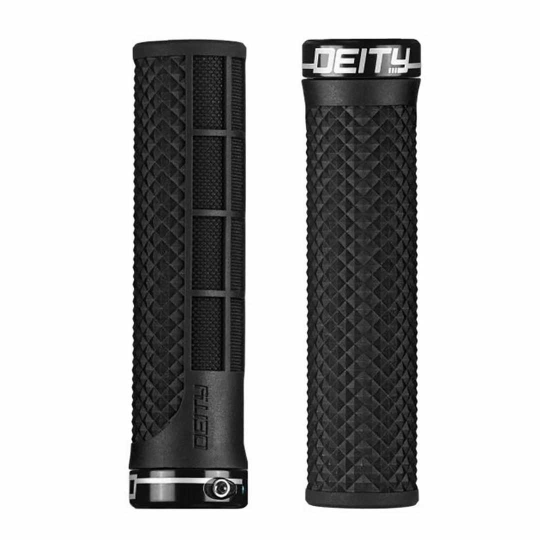 Deity Lockjaw Lock-On Grips Black 1 Deity Lockjaw Lock-On Grips Black