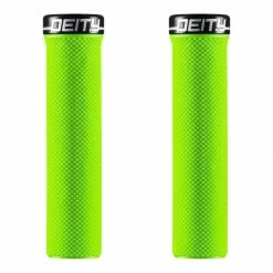 Deity Slimfit Lock-On Grips Green With Black Clamp