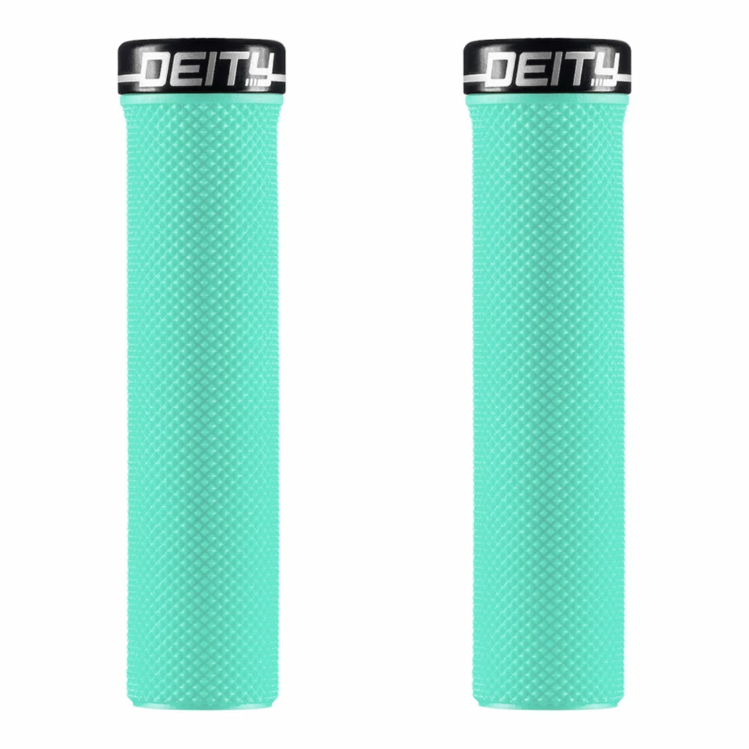 Parts & Maintenance Deity Slimfit Lock-On Grips Mint With Black Clamp 1 Parts & Maintenance Deity Slimfit Lock-On Grips Mint With Black Clamp