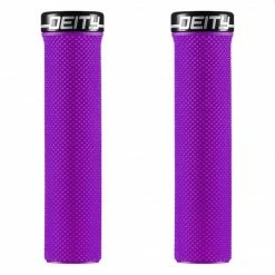 Deity Slimfit Lock-On Grips Purple With Black Clamp Parts & Maintenance