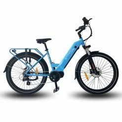 ETRAX E-Trax MTS ST Electric Hybrid Bike 672wh Battery Light Blue Bikes