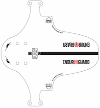 RRP Mudguard Forkmt-Leg Enduro-MD White