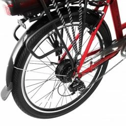 Bikes E-Rider City Wave Electric Hybrid Bike 375wh Battery Red 15 Bikes E-Rider City Wave Electric Hybrid Bike 375wh Battery Red