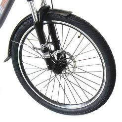 E-Rider City Wave Electric Hybrid Bike 375wh Battery Grey