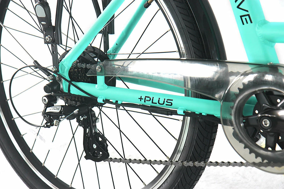 E-Rider City Wave Electric Hybrid Bike 375wh Battery Teal 3 E-Rider City Wave Electric Hybrid Bike 375wh Battery Teal