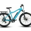 Bikes E-Rider Summit Plus Electric Hybrid Bike 460wh Battery 26" Wheels Blue