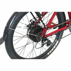 Bikes E-Rider Summit Electric Hybrid Bike 460wh Battery 27.5" Wheels Red 17 Bikes E-Rider Summit Electric Hybrid Bike 460wh Battery 27.5