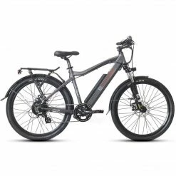 E-Rider Summit Plus Electric Hybrid Bike 460wh Battery 26" Wheels Grey Bikes