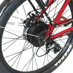 Bikes E-Rider Summit Plus Electric Hybrid Bike 460wh Battery 26" Wheels Red 10 Bikes E-Rider Summit Plus Electric Hybrid Bike 460wh Battery 26