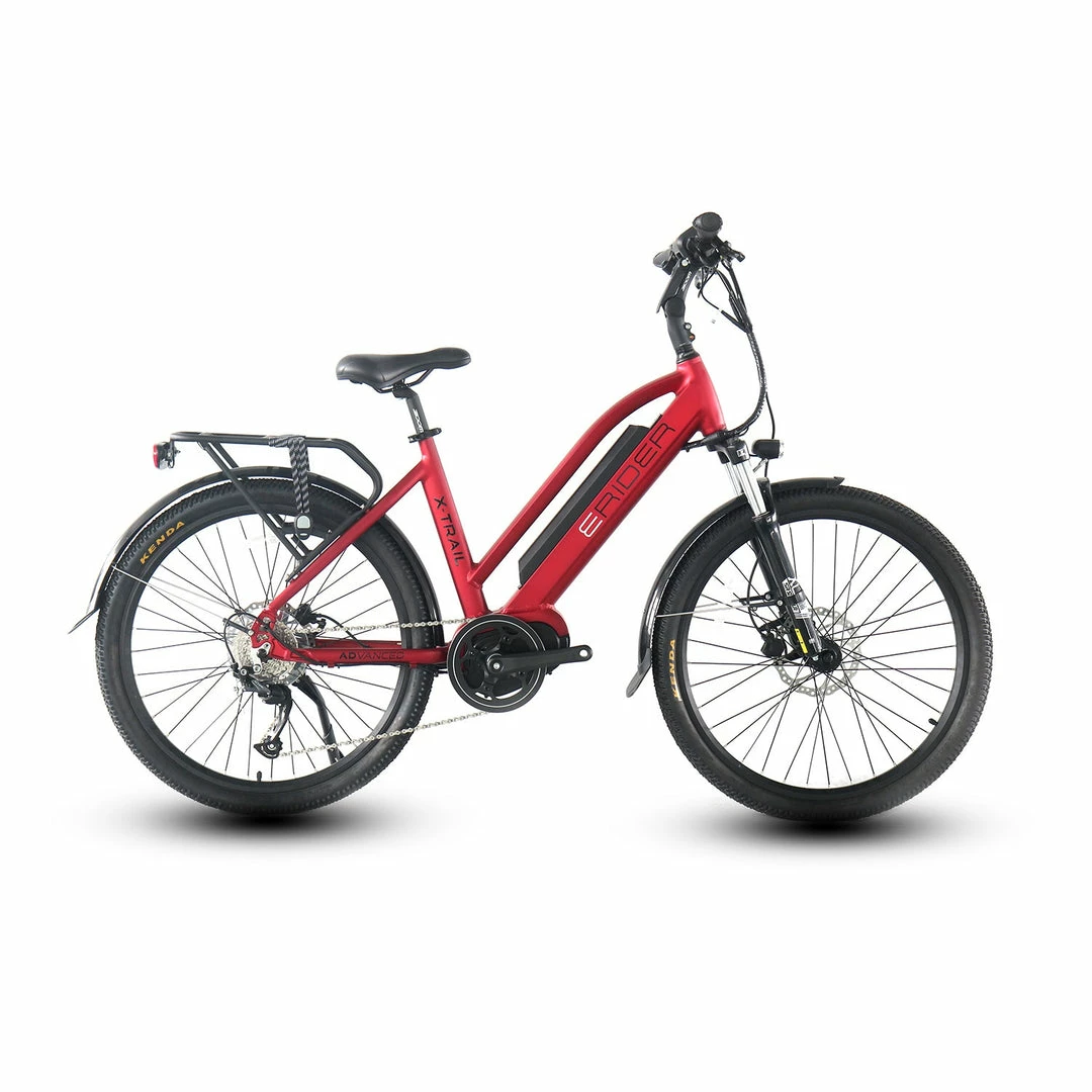 Bikes E-Rider Xtrail Advanced Electric Hybrid Bike 504wh Battery Matt Red 1 Bikes E-Rider Xtrail Advanced Electric Hybrid Bike 504wh Battery Matt Red