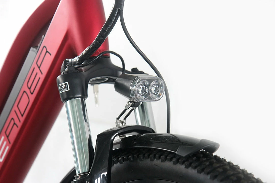 Bikes E-Rider Xtrail Advanced Electric Hybrid Bike 504wh Battery Matt Red 2 Bikes E-Rider Xtrail Advanced Electric Hybrid Bike 504wh Battery Matt Red