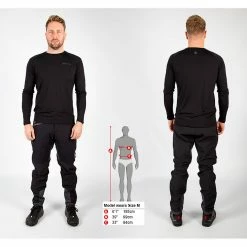 Endura BaaBaa Blend Long Sleeve Baselayer Black Apparel 8 Endura BaaBaa Blend Long Sleeve Baselayer Black Apparel