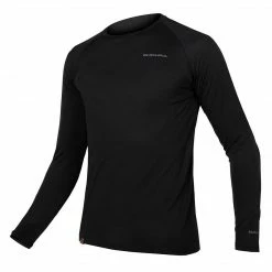Endura BaaBaa Blend Long Sleeve Baselayer Black Apparel