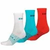 Apparel Endura Women’s Coolmax Race Socks Triple Pack Pacific Blue