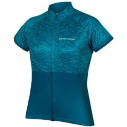 Endura Women's Hummvee Ray Short Sleeve Jersey II Kingfisher Blue Apparel