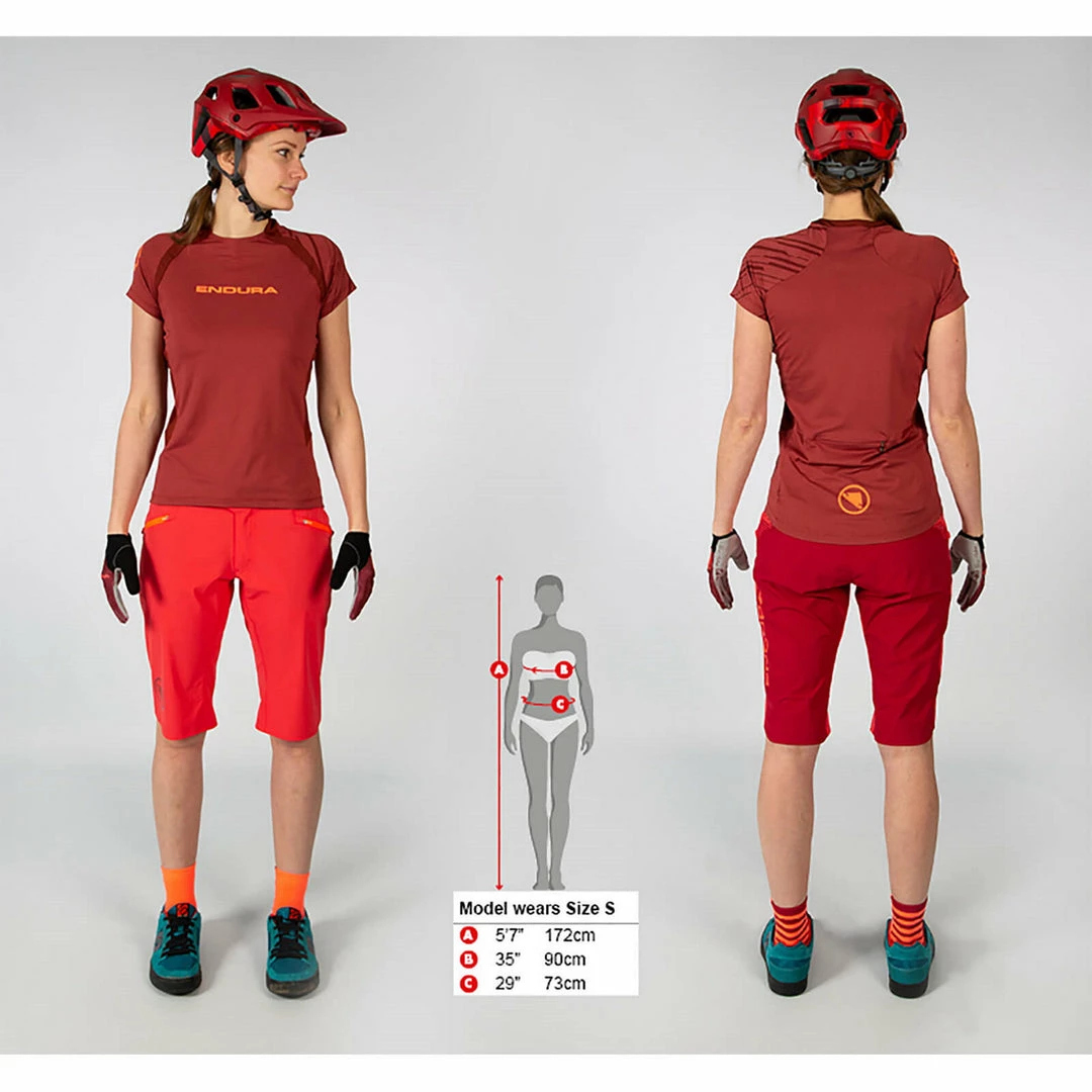 Endura Women's SingleTrack Short Sleeve Jersey Cocoa 5 Endura Women's SingleTrack Short Sleeve Jersey Cocoa