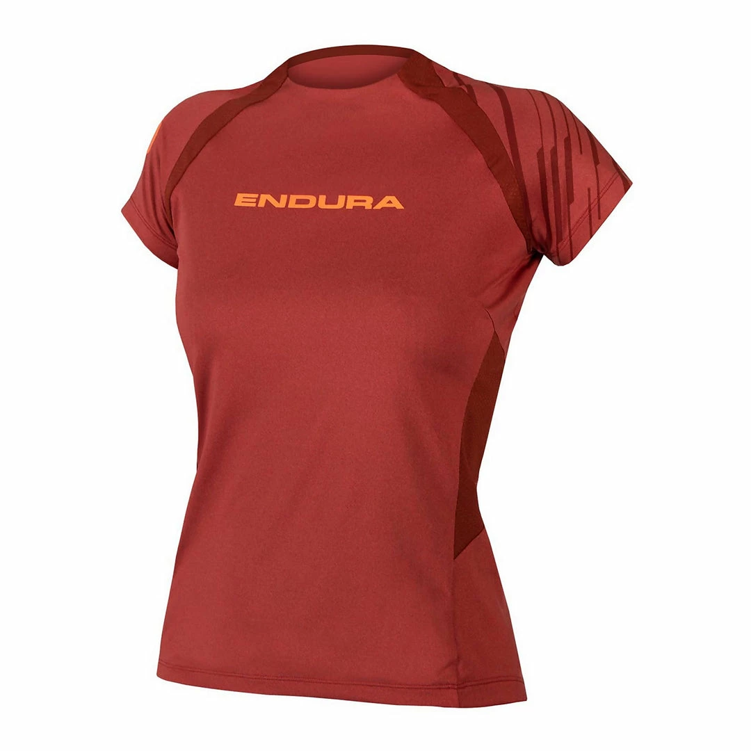 Endura Women's SingleTrack Short Sleeve Jersey Cocoa 1 Endura Women's SingleTrack Short Sleeve Jersey Cocoa