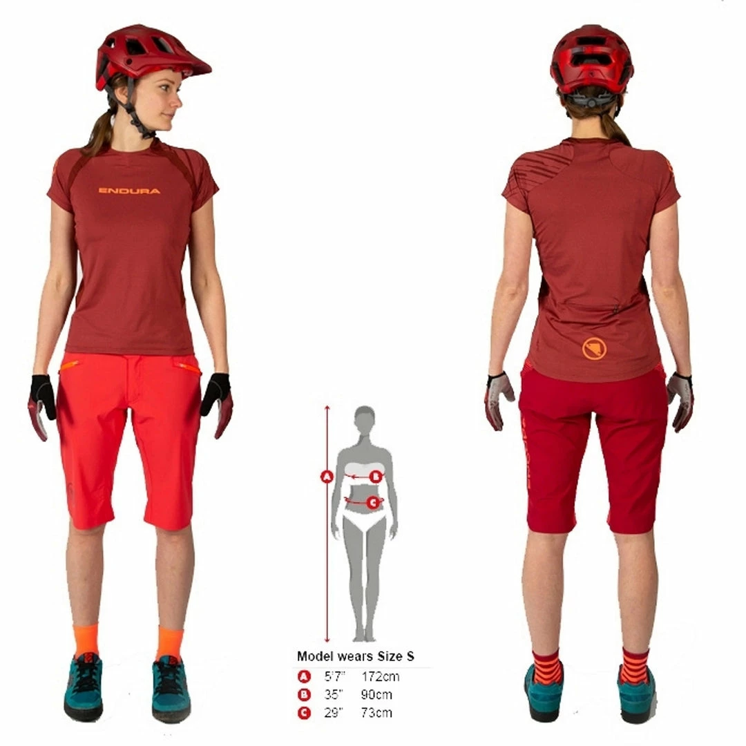 Endura Women's Hummvee Ray II Jersey Kingfisher Apparel 4 Endura Women's Hummvee Ray II Jersey Kingfisher Apparel