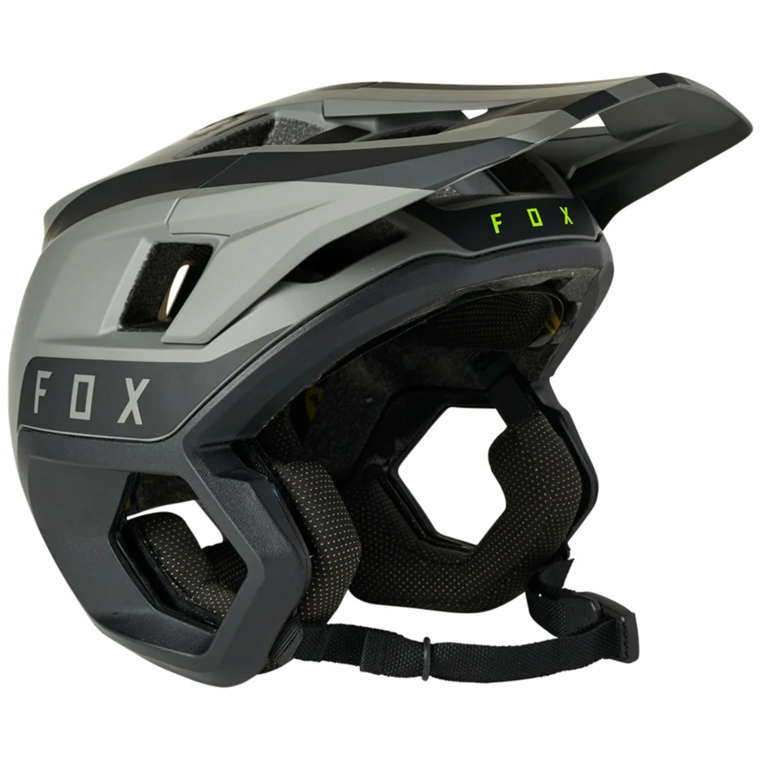 Helmets Fox Dropframe Pro Helmet Black Two Tone 2 Helmets Fox Dropframe Pro Helmet Black Two Tone