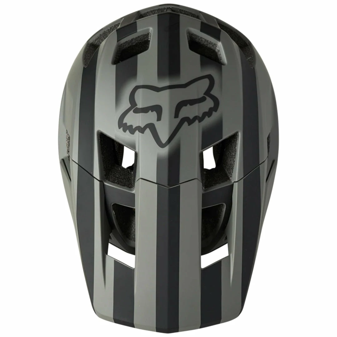 Helmets Fox Dropframe Pro Helmet Black Two Tone 4 Helmets Fox Dropframe Pro Helmet Black Two Tone