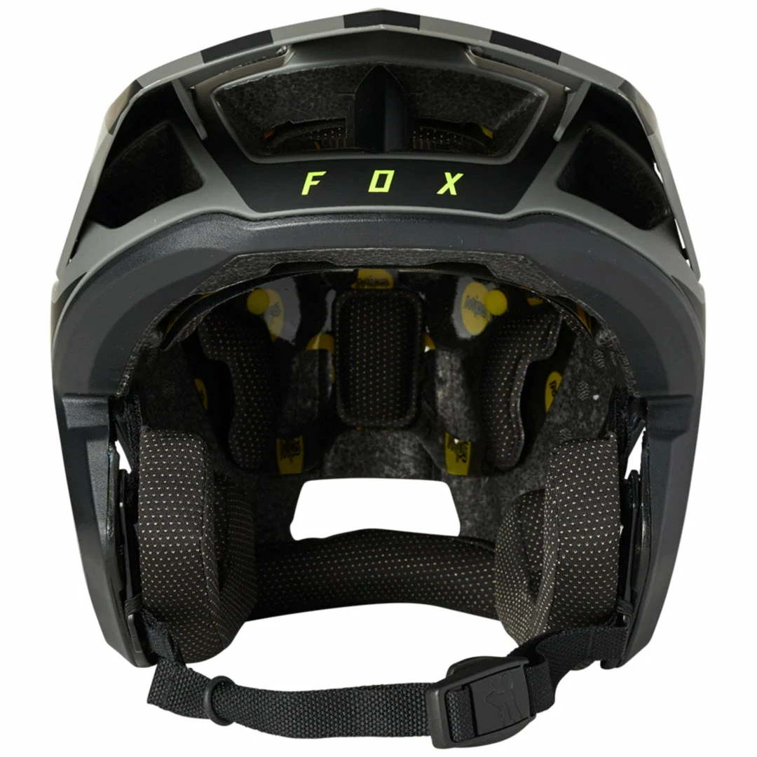 Helmets Fox Dropframe Pro Helmet Black Two Tone 3 Helmets Fox Dropframe Pro Helmet Black Two Tone