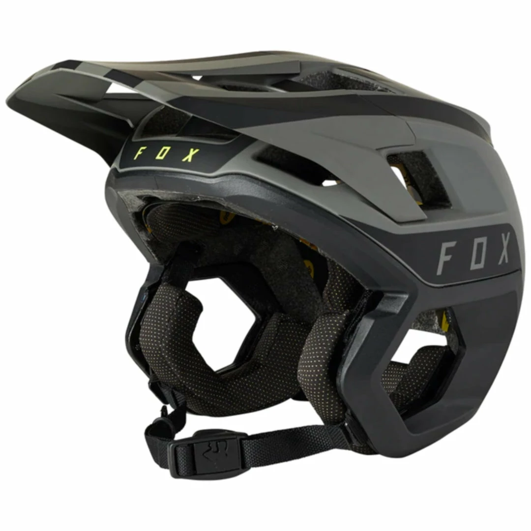 Helmets Fox Dropframe Pro Helmet Black Two Tone 1 Helmets Fox Dropframe Pro Helmet Black Two Tone