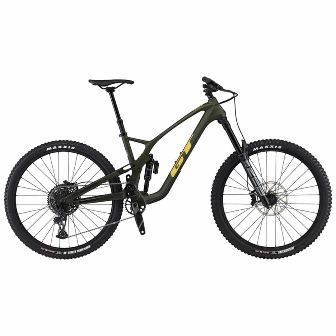 GT Force Carbon Pro Enduro Bike Satin Military Green (2022) 1 GT Force Carbon Pro Enduro Bike Satin Military Green (2022)