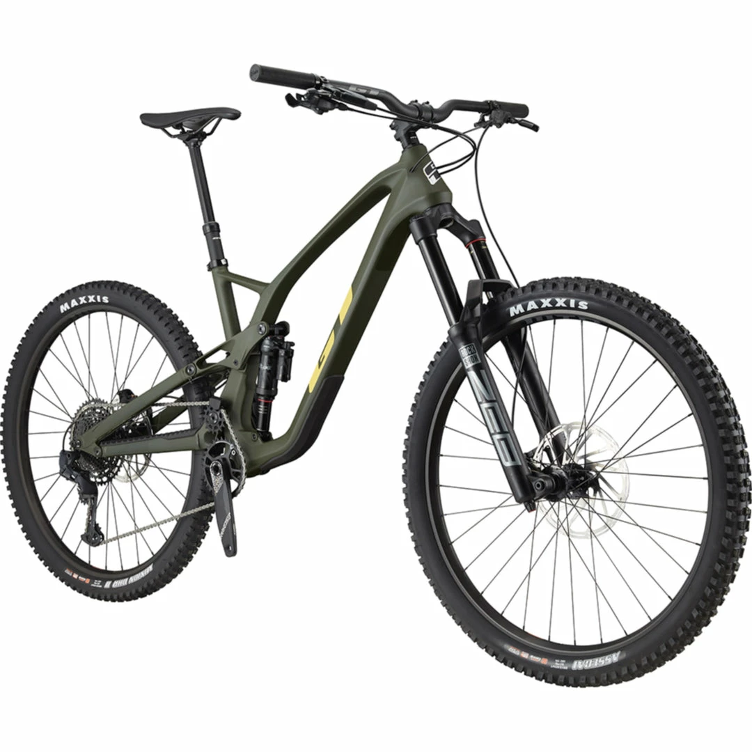 GT Force Carbon Pro Enduro Bike Satin Military Green (2022) 2 GT Force Carbon Pro Enduro Bike Satin Military Green (2022)