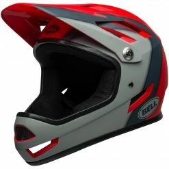 99bikes.co.nz Bell Sanction Helmet Grey & Red Helmets