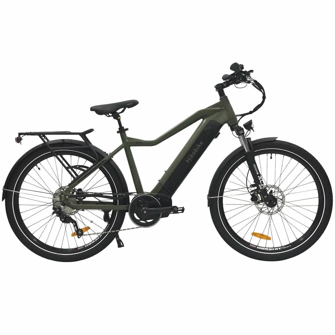 Hiko Ascent Electric Bike 624Wh Battery Olive Green (2022) Bikes 1 Hiko Ascent Electric Bike 624Wh Battery Olive Green (2022) Bikes