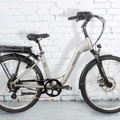 Hiko City Electric Hybrid Bike 10.4AH Battery Silver