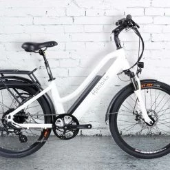 Hiko Pulse 26" Wheel Electric Hybrid Bike 13AH Battery White Bikes