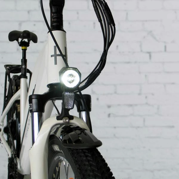 Hiko Pulse 26" Wheel Electric Hybrid Bike 13AH Battery White Bikes 8 Hiko Pulse 26" Wheel Electric Hybrid Bike 13AH Battery White Bikes