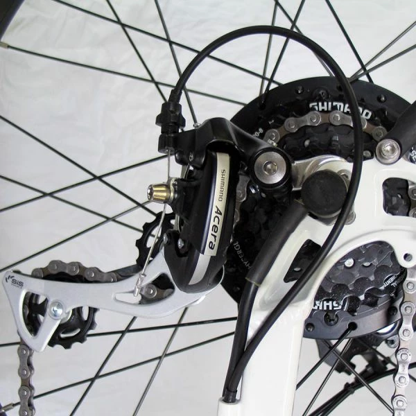 Hiko Pulse 26" Wheel Electric Hybrid Bike 13AH Battery White Bikes 7 Hiko Pulse 26" Wheel Electric Hybrid Bike 13AH Battery White Bikes