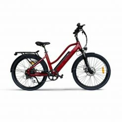 Hiko Pulse 26" Wheel Electric Hybrid Bike 500Wh Battery Red Bikes